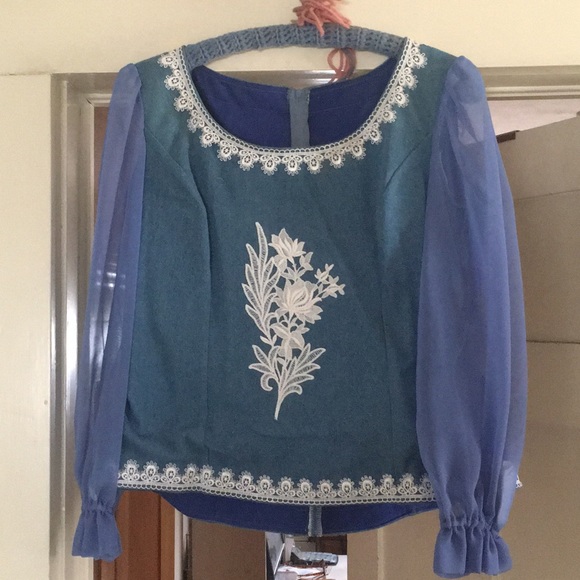 Hand made lightweight denim two piece dress - Picture 2 of 7